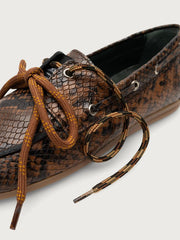 KIRRUNA Moc 12 shoes brown pitone print