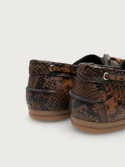 KIRRUNA Moc 12 shoes brown pitone print