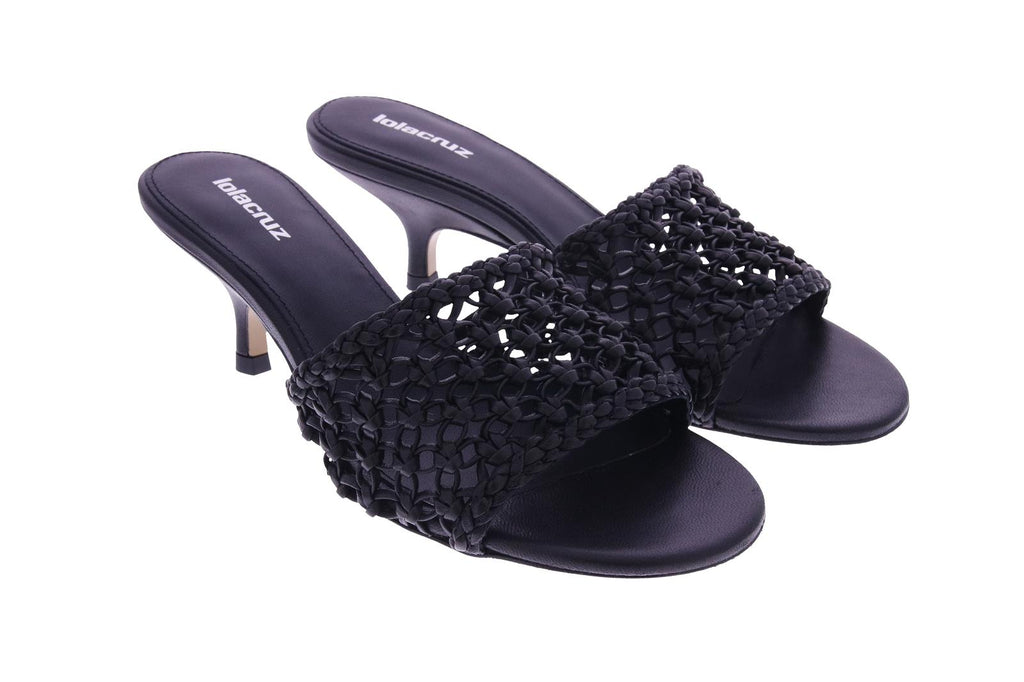 LOLA CRUZ Sandals black leather - Shop at Monar Antwerp