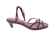 LOLA CRUZ Sandals dark brown leather - Shop at Monar Antwerp