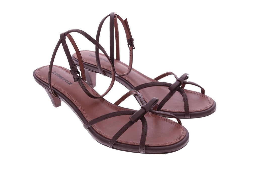 LOLA CRUZ Sandals dark brown leather - Shop at Monar Antwerp