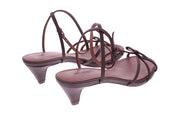 LOLA CRUZ Sandals dark brown leather - Shop at Monar Antwerp