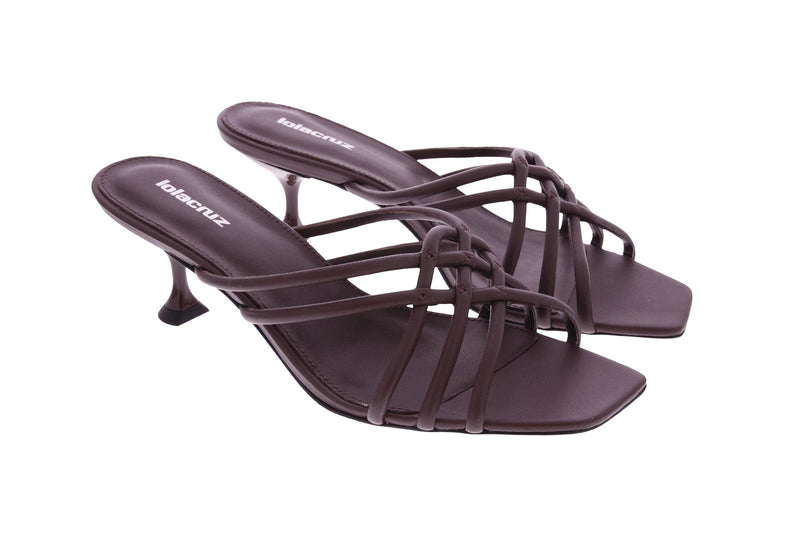 LOLA CRUZ Sandals dark brown - Shop at Monar Antwerp