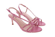LOLA CRUZ Sandals pink leather - Shop at Monar Antwerp