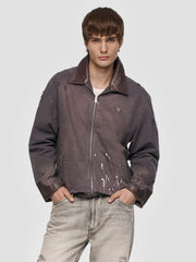 MISBHV 1997 Paint splatter canvas work jacket graphite