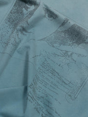 MISBHV Hand writing teal t-shirt
