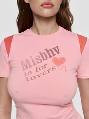 MISBHV Logo fitted t-shirt pink