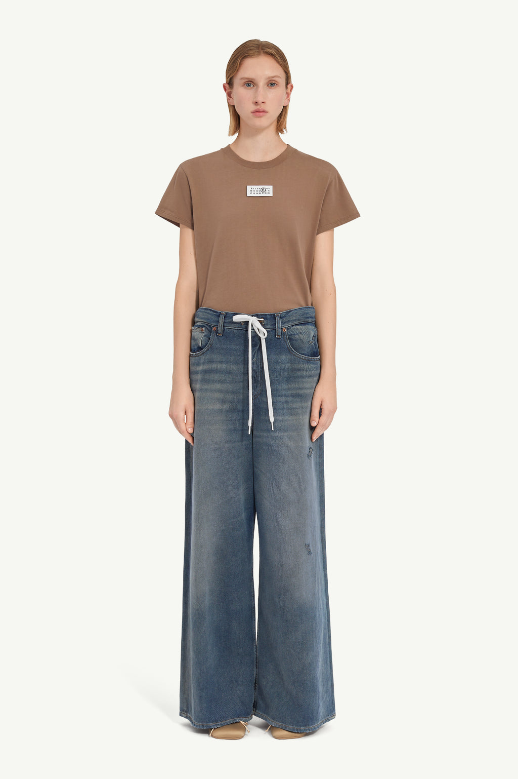 DRAWSTRING JEANS