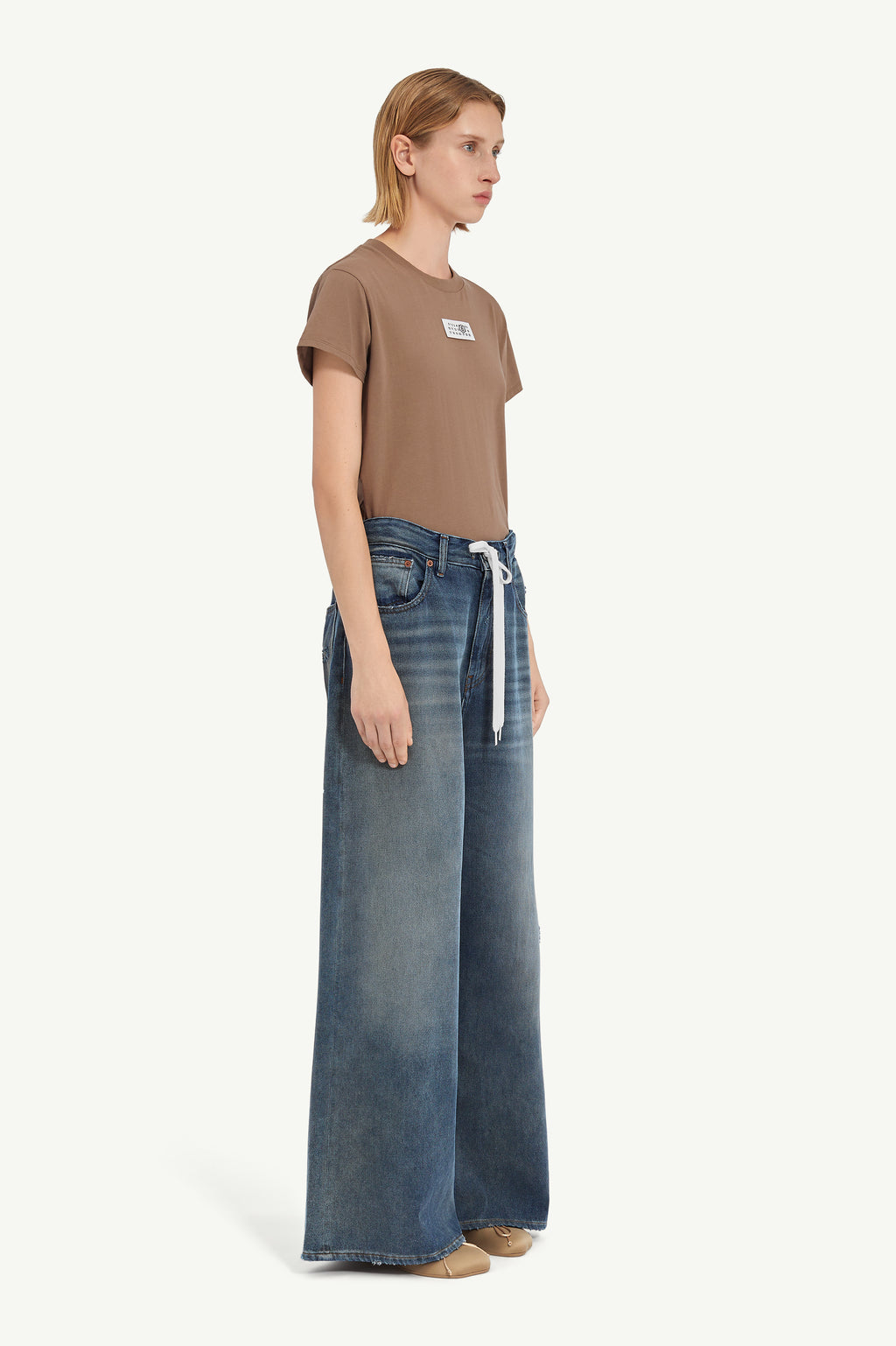 DRAWSTRING JEANS