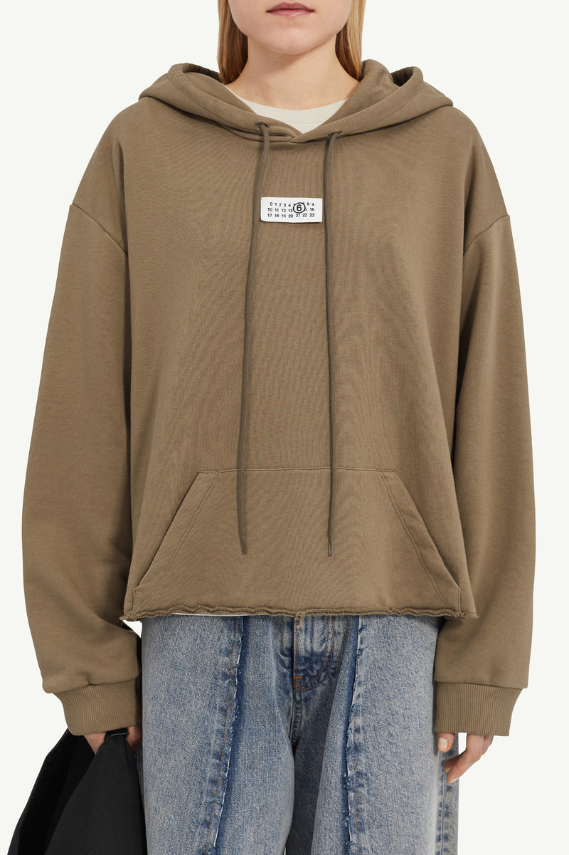 UNBRUSHED COTTON HOODIE