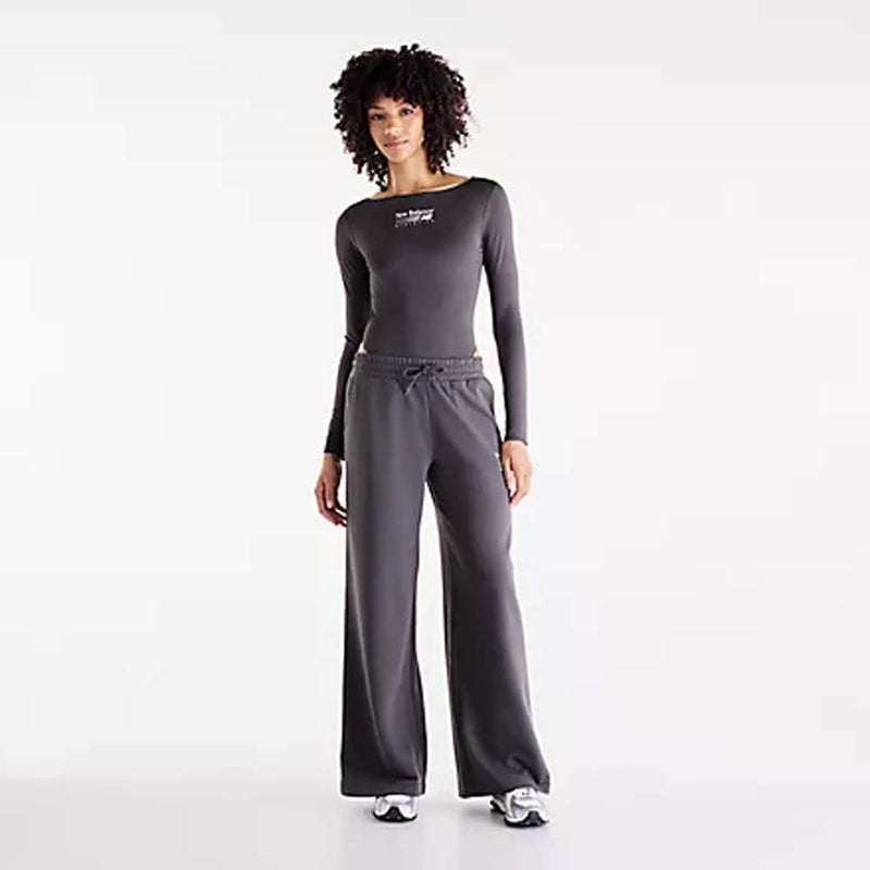 NEW BALANCE Trackside longsleeve bodysuit black cement
