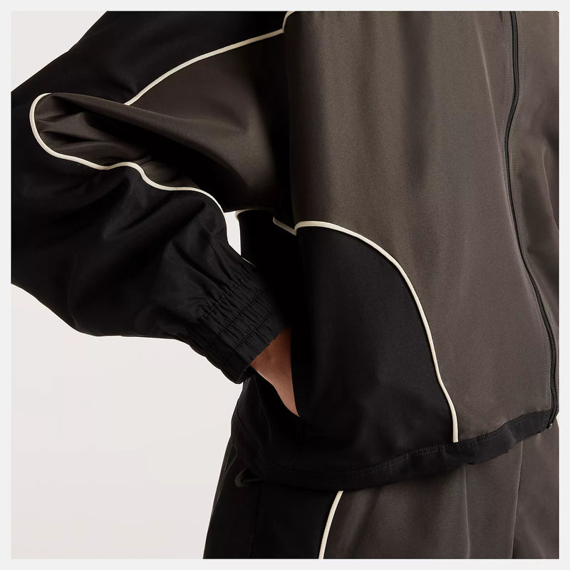 NEW BALANCE Trackside woven jacket black cement