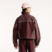 NEW BALANCE Trackside woven jacket cherry leather