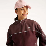 NEW BALANCE Trackside woven jacket cherry leather
