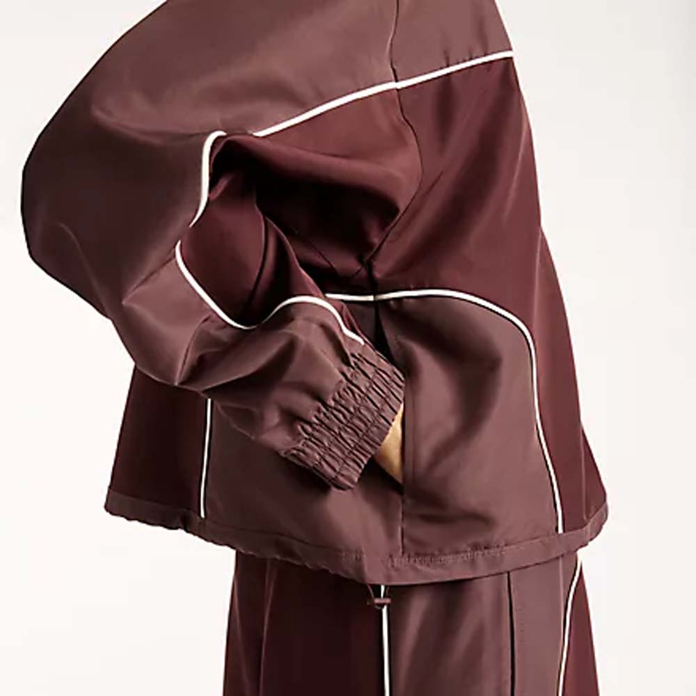 NEW BALANCE Trackside woven jacket cherry leather