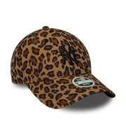 NEW ERA NY Yankees womens MLB leopard cord beige 9forty adjustable cap