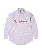 NO PROBLEMO LS STRIPE OXFORD SHIRT