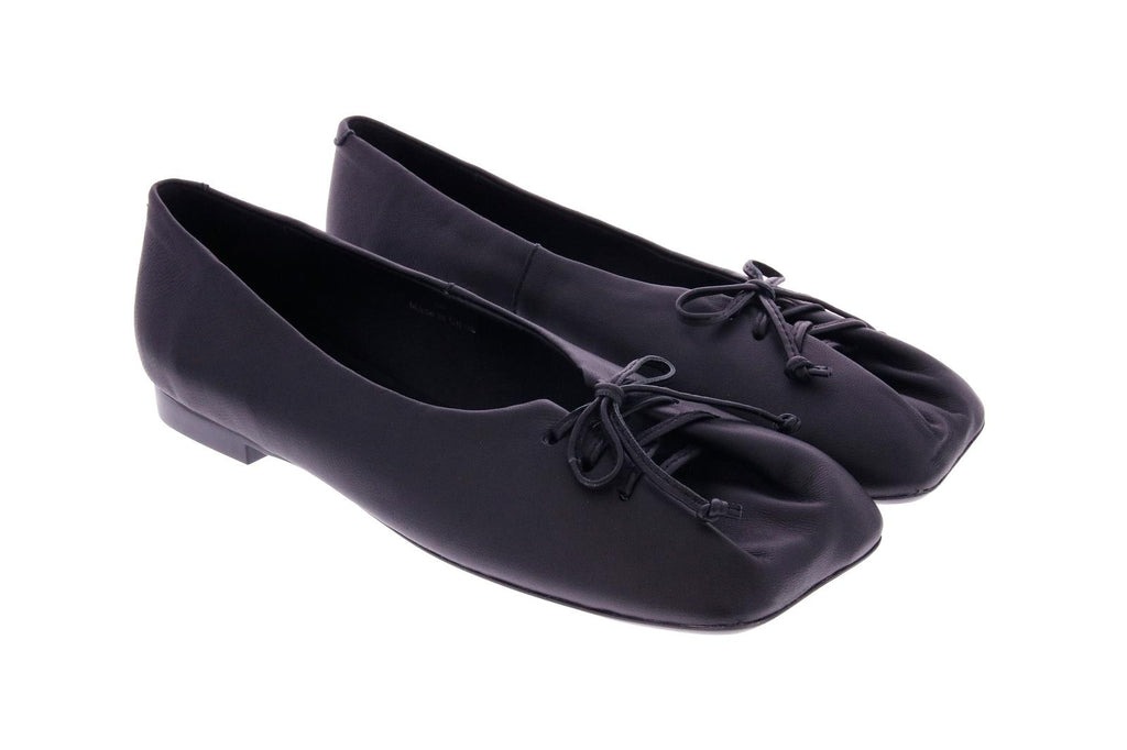 OA Non-fashion Butter lace up ballerinas black