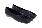OA Non-fashion Butter lace up ballerinas black