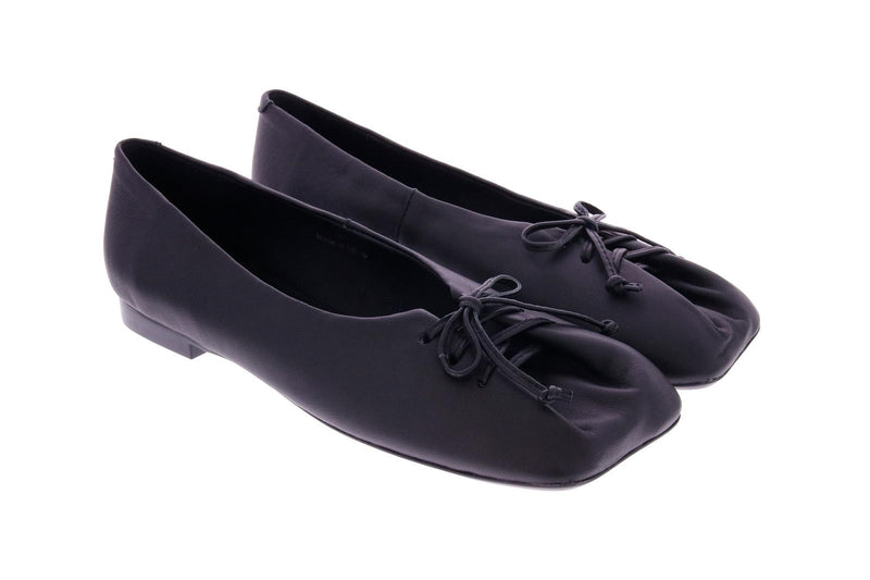 OA Non-fashion Butter lace up ballerinas black
