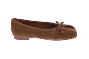 OA Non-fashion Butter lace up ballerinas tan brown
