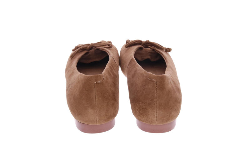 OA Non-fashion Butter lace up ballerinas tan brown