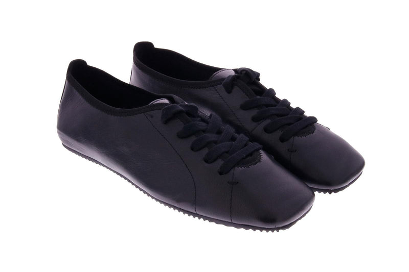 OA Non-fashion Ele lace up shoes black leather