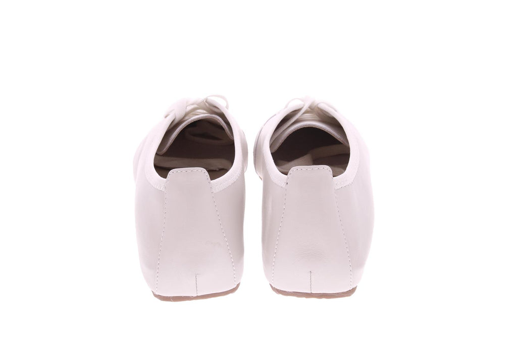 OA Non-fashion Ele lace up shoes off white leather