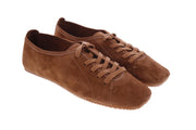 OA Non-fashion Ele lace up shoes tan brown suede