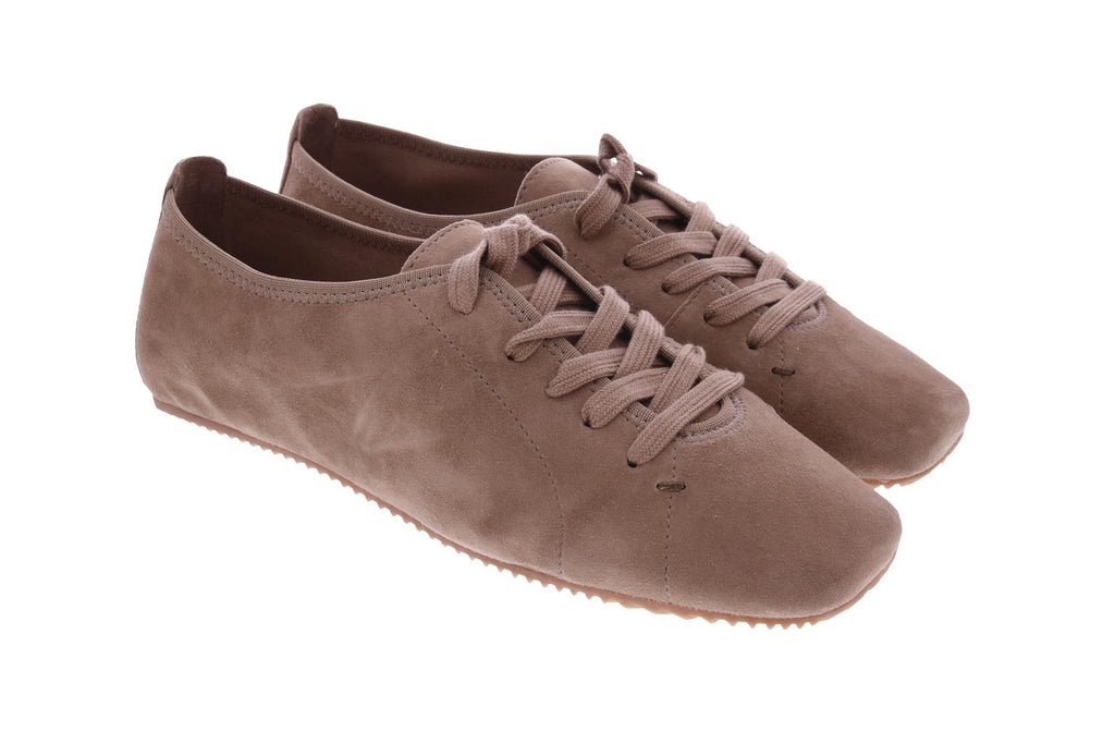OA Non-fashion Ele lace up shoes taupe suede