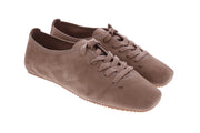 OA Non-fashion Ele lace up shoes taupe suede