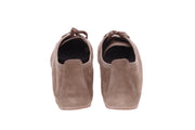 OA Non-fashion Ele lace up shoes taupe suede