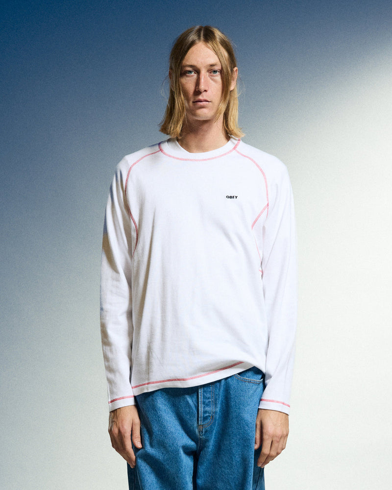 AARON CONTRAST STITCH LS