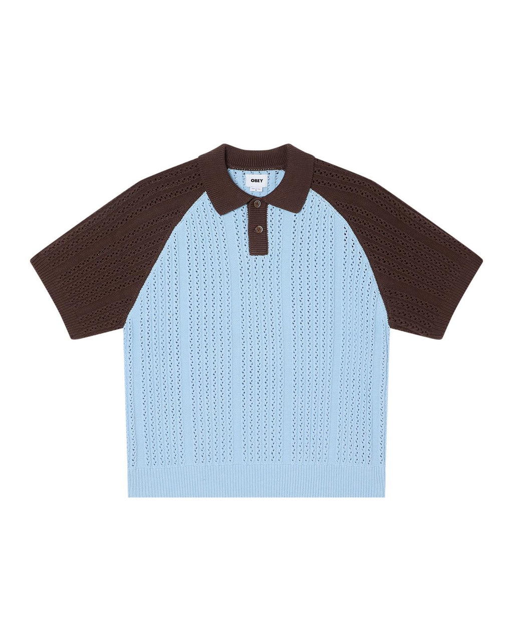 OBEY Abel polo sweater skyway multi