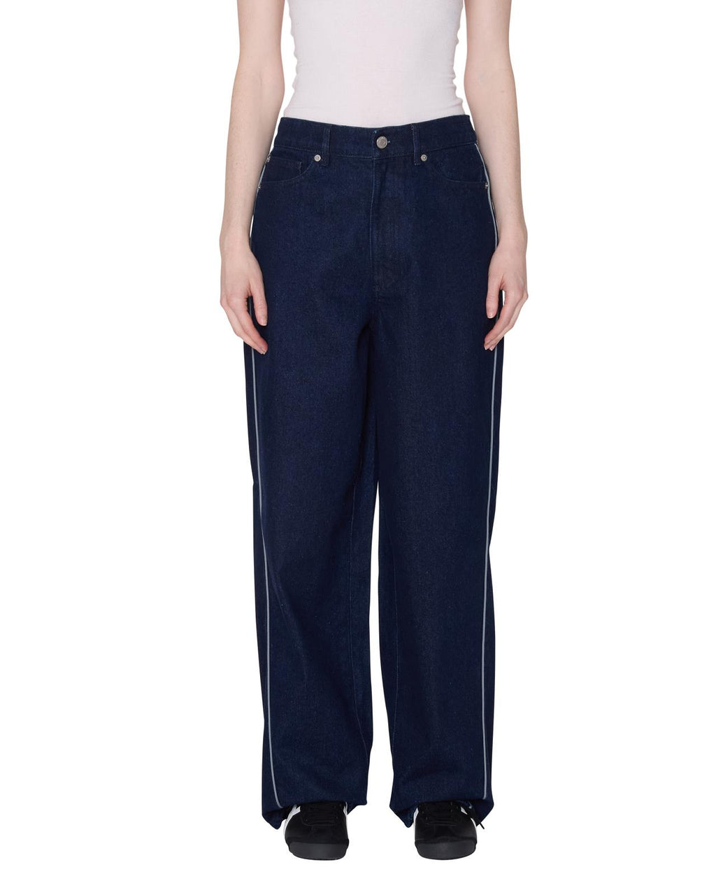 OBEY Alloy piping denim pant rinse blue