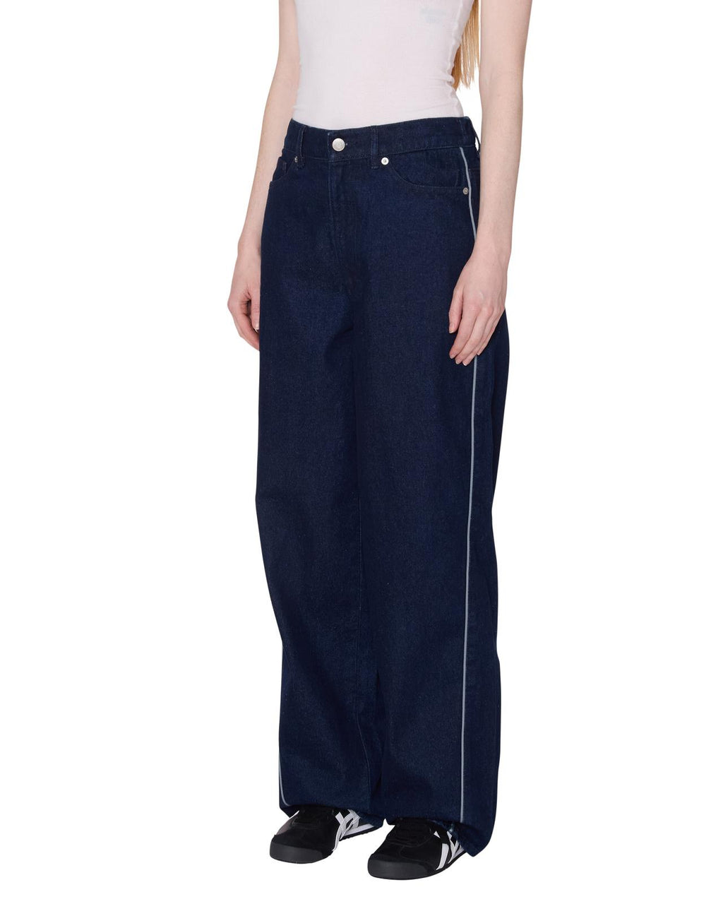 OBEY Alloy piping denim pant rinse blue