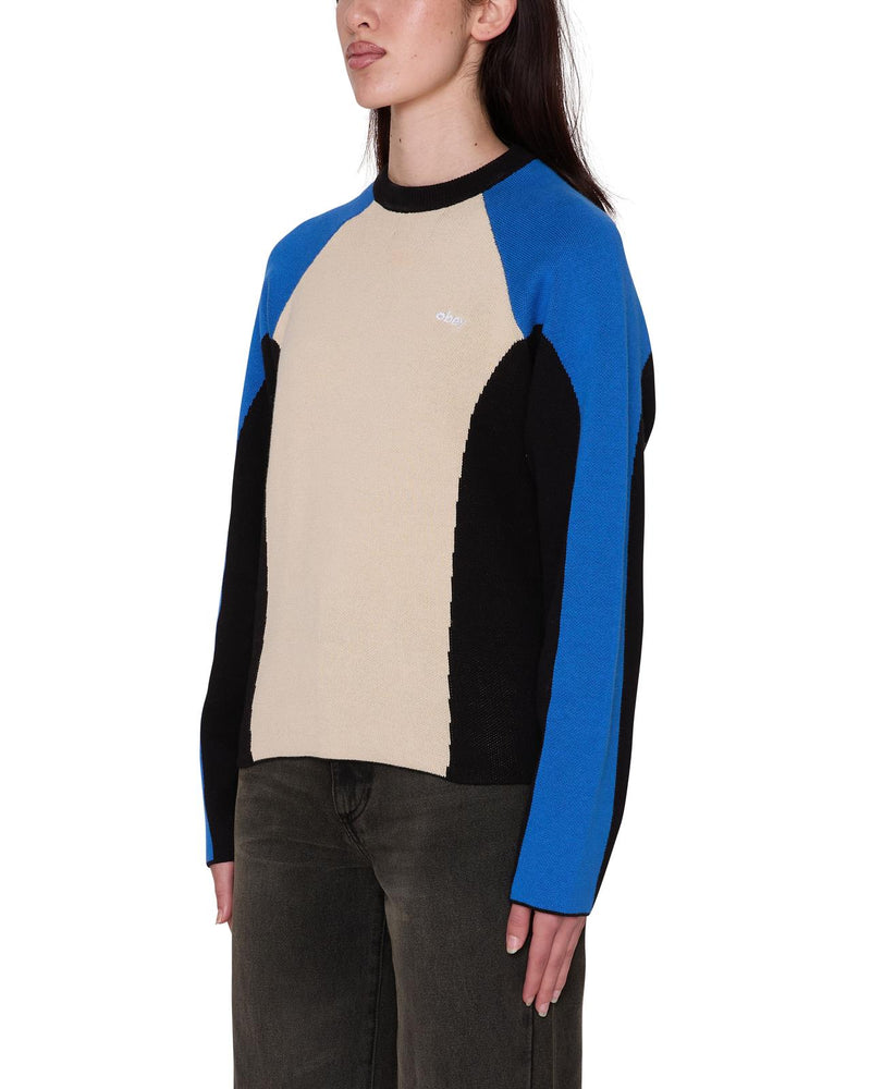 OBEY Angie crew sweater cream multi