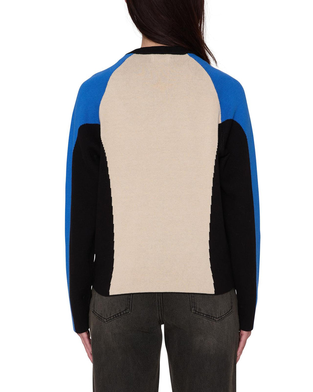 OBEY Angie crew sweater cream multi