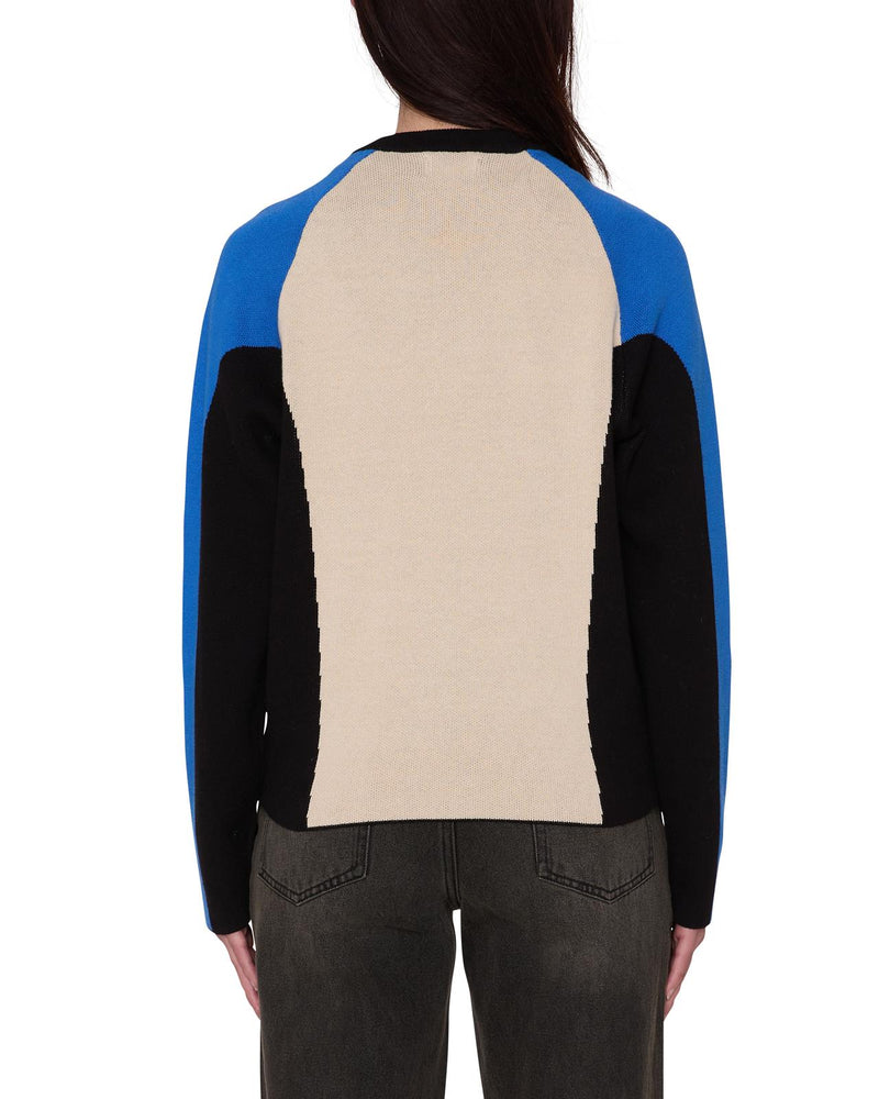 OBEY Angie crew sweater cream multi