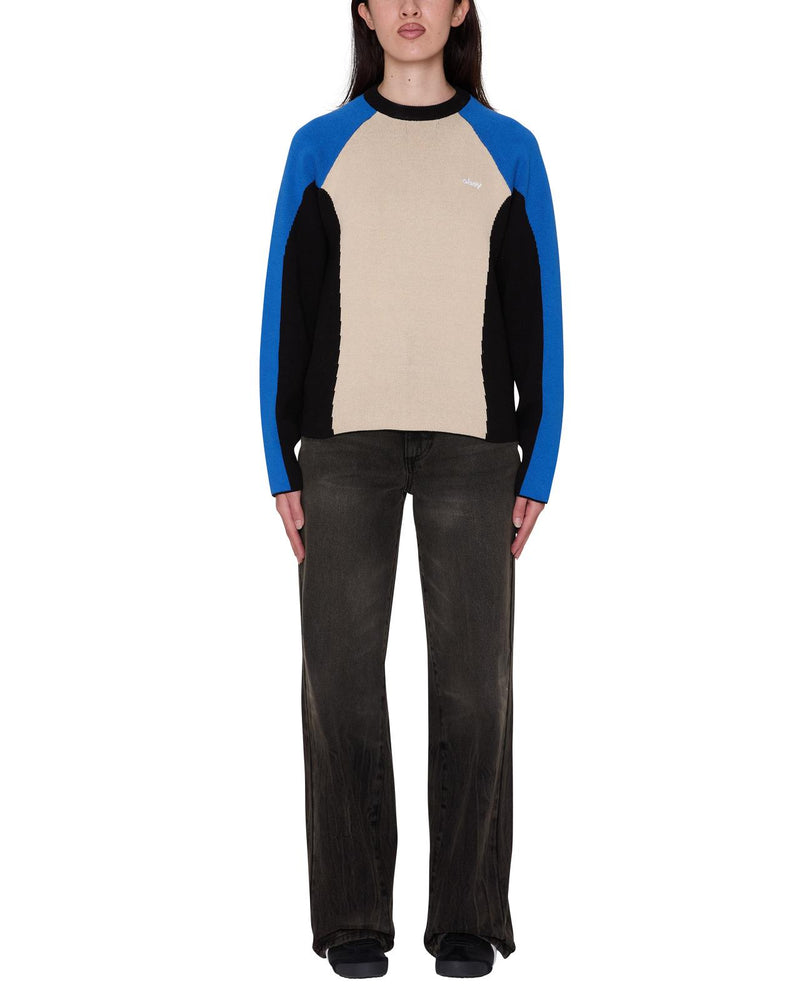 OBEY Angie crew sweater cream multi