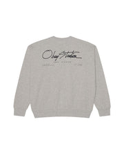 OBEY Autograph crew ash grey