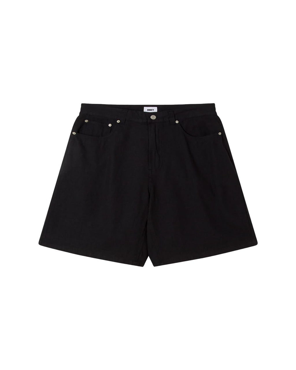 OBEY Baggy linen Devin shorts black
