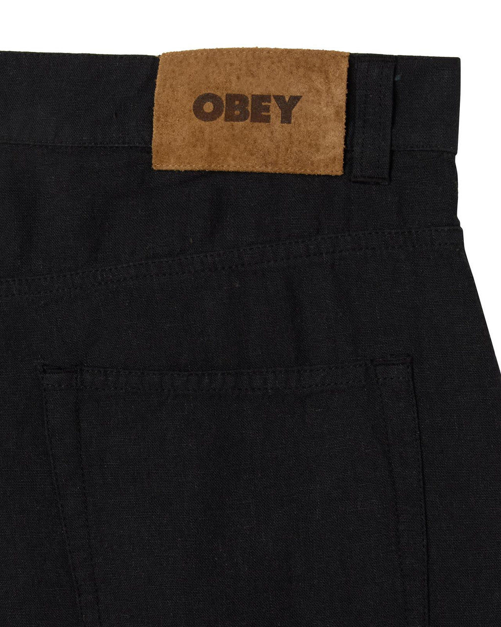 OBEY Baggy linen Devin shorts black