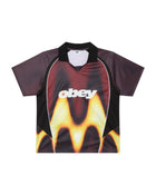 OBEY Blurred soccer jersey burnt red
