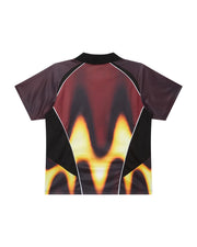 OBEY Blurred soccer jersey burnt red