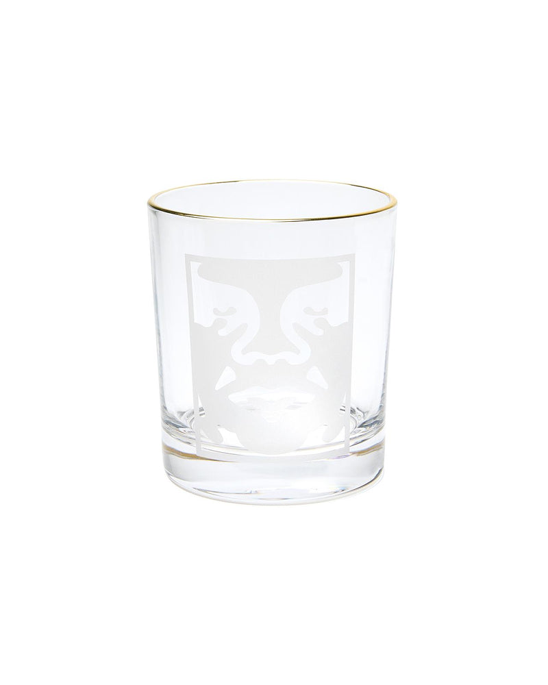 OBEY Bold logo drinking glass