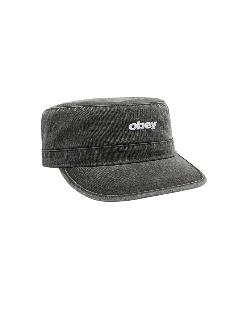 OBEY Boxcar pillbox hat pigment black