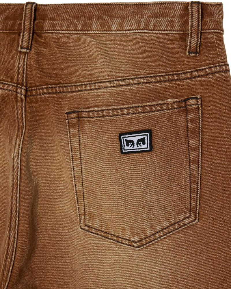 OBEY Boxcar straight leg denim archive brown