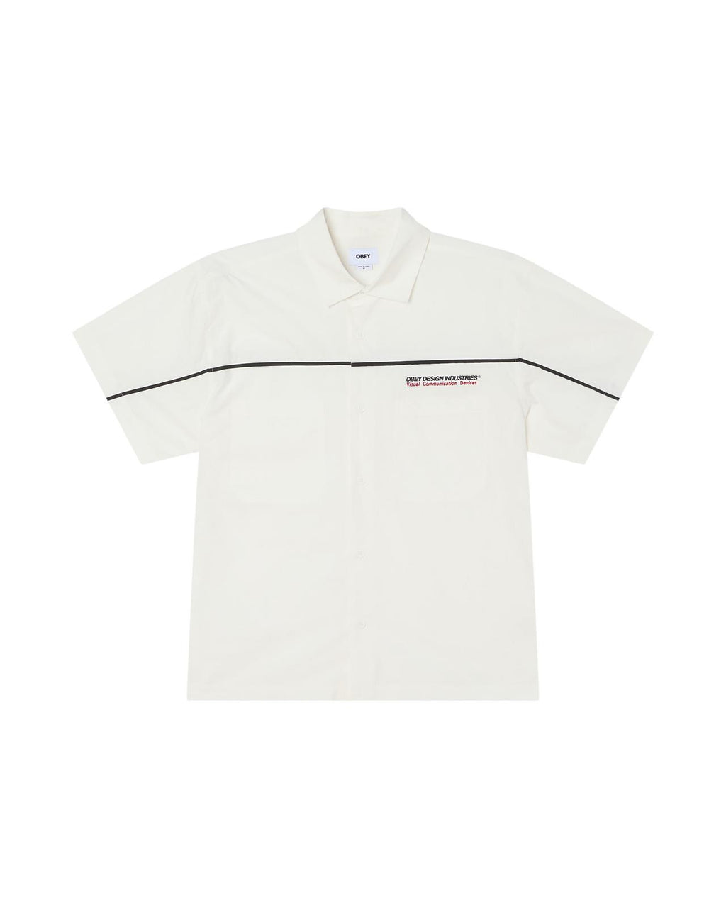 OBEY Camber woven shirt white