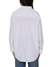 OBEY Carlotta stripe shirt white multi